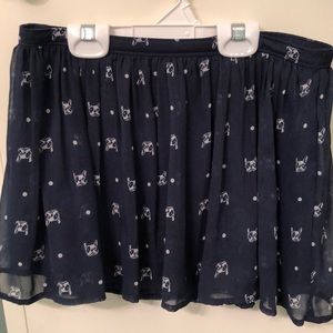 abercrombie kids XL Navy Bulldog Skirt